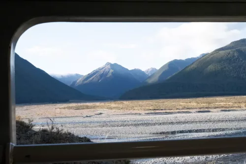 25/26 March 2025 - New Zealand, Honiker to Christchurch via the trans alpine train - Trans alpine train